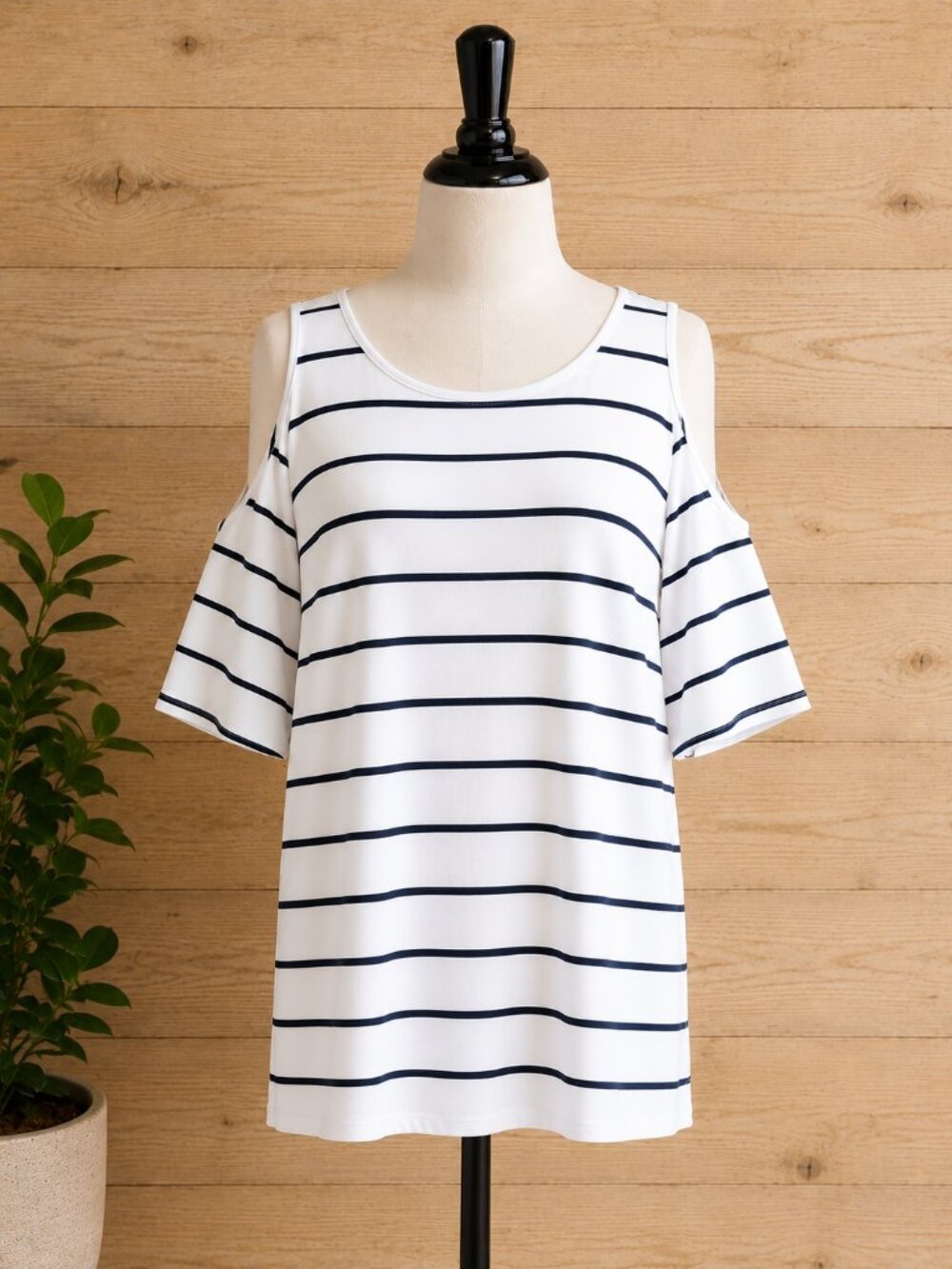 relaxed cold shoulder top